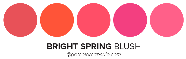 Bright Spring Blush Colors Makeup